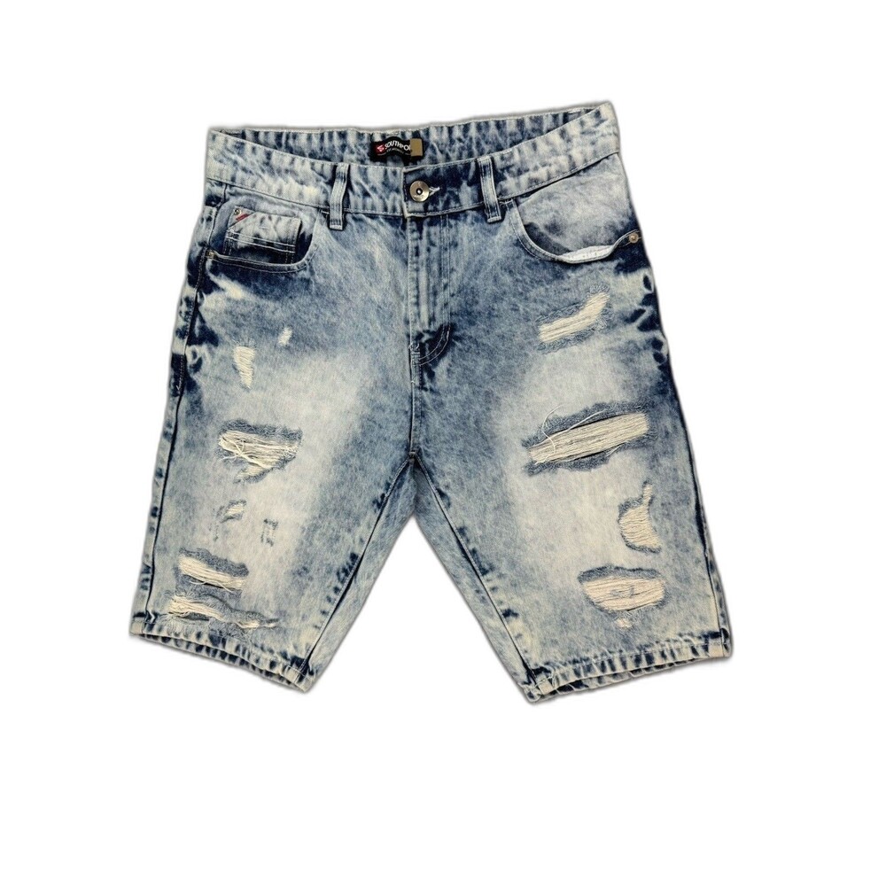 Southpole Size 30 Mens Shorts Bermuda Distress Cotton Denim Jean